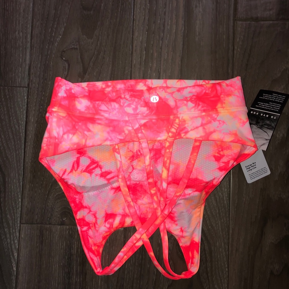 Lululemon Energy Bra High Neck Long Line *shibori - Picture 4 of 10